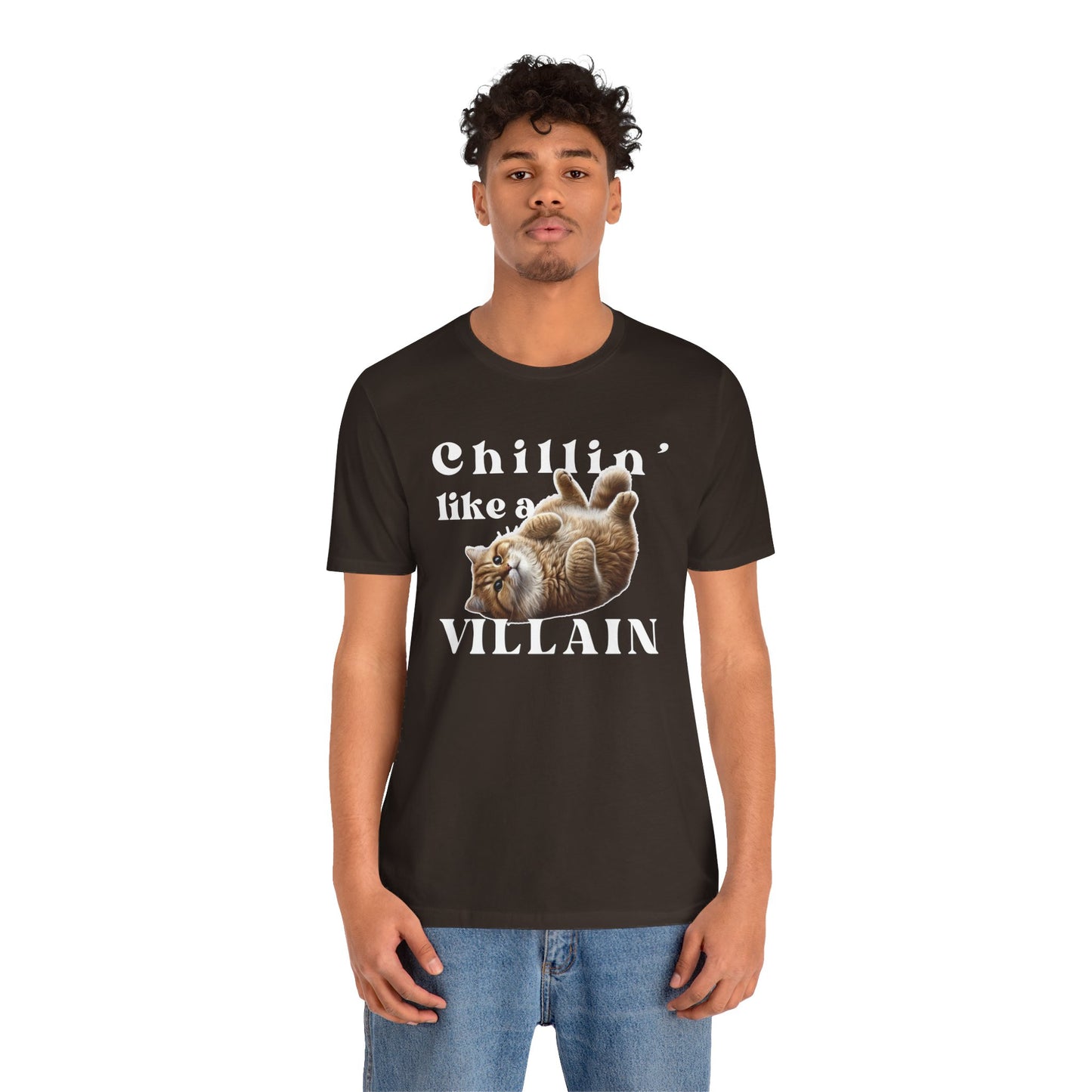 Chillin’ Like a Villain Cat T-Shirt | Fun & Comfy Cat Lover Tee