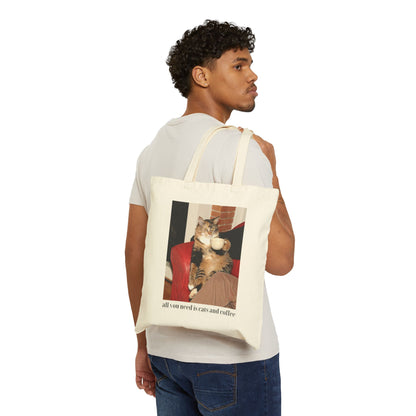 Coffee Cat Tote Bag – For Sophisticated Feline Fans