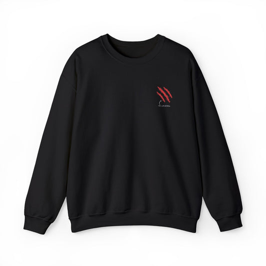 Claw Scratch Dark Sweatshirt – Bold and Fierce Animal-Inspired Apparel