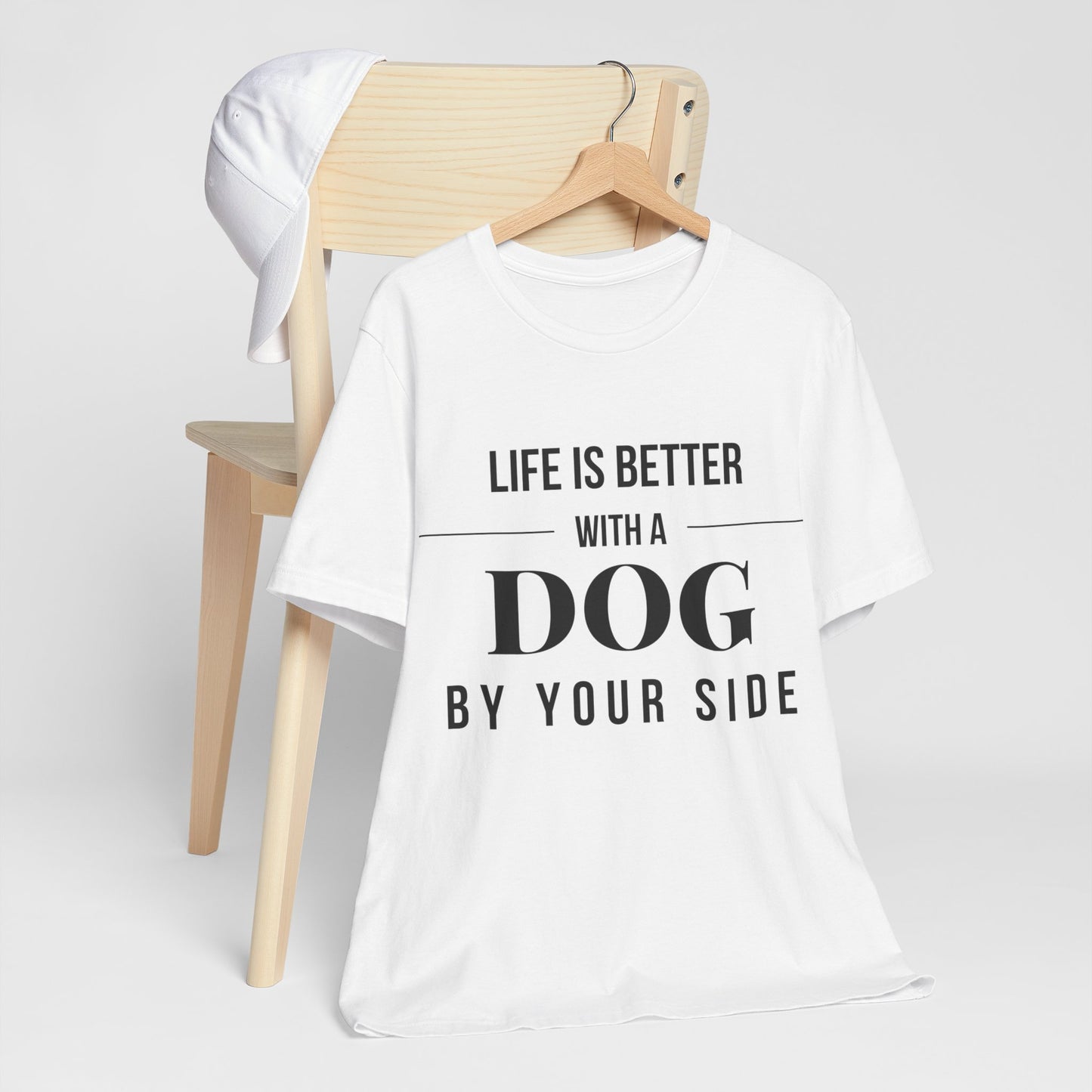 Life is Better with a Dog by Your Side – Bright & Stylish Dog Lover T-Shirt