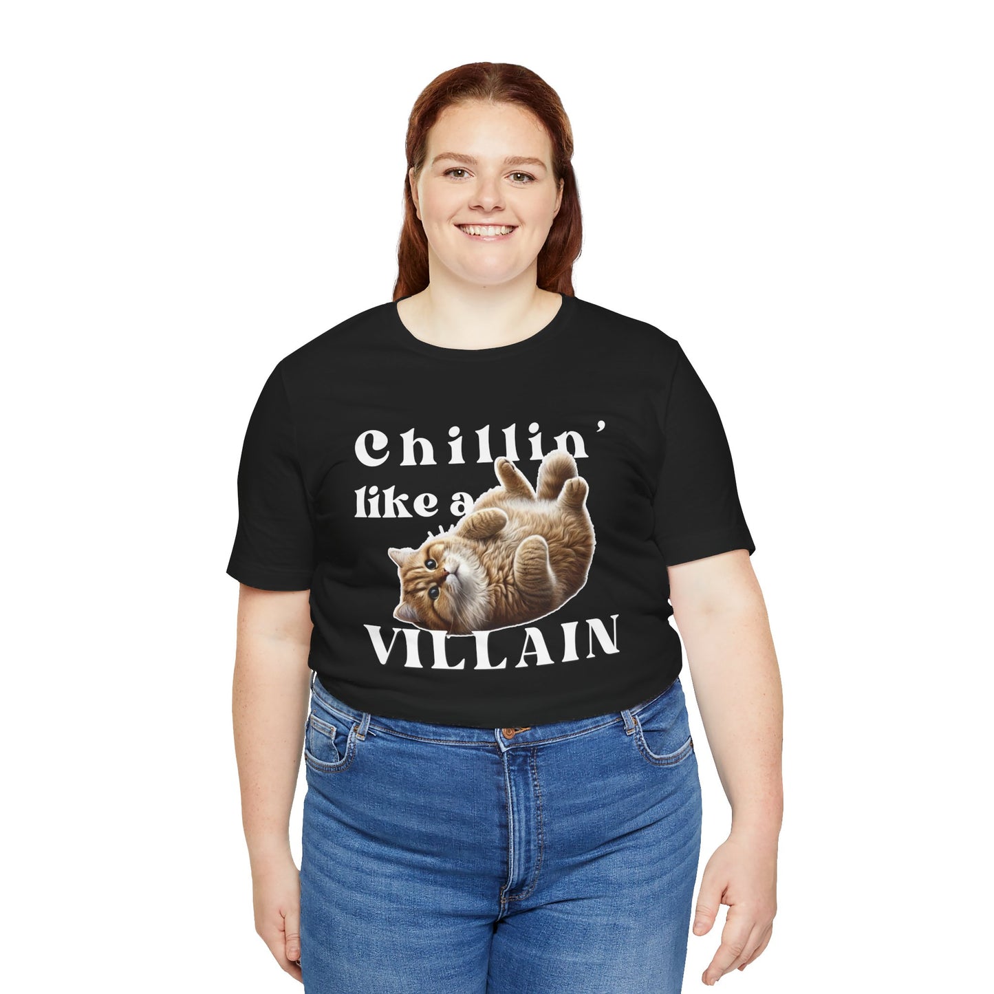 Chillin’ Like a Villain Cat T-Shirt | Fun & Comfy Cat Lover Tee