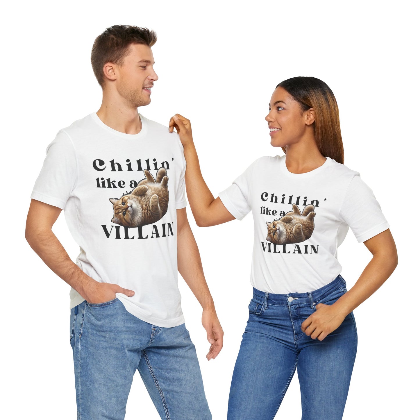 Chillin’ Like a Villain Cat T-Shirt | Fun & Comfy Cat Lover Tee