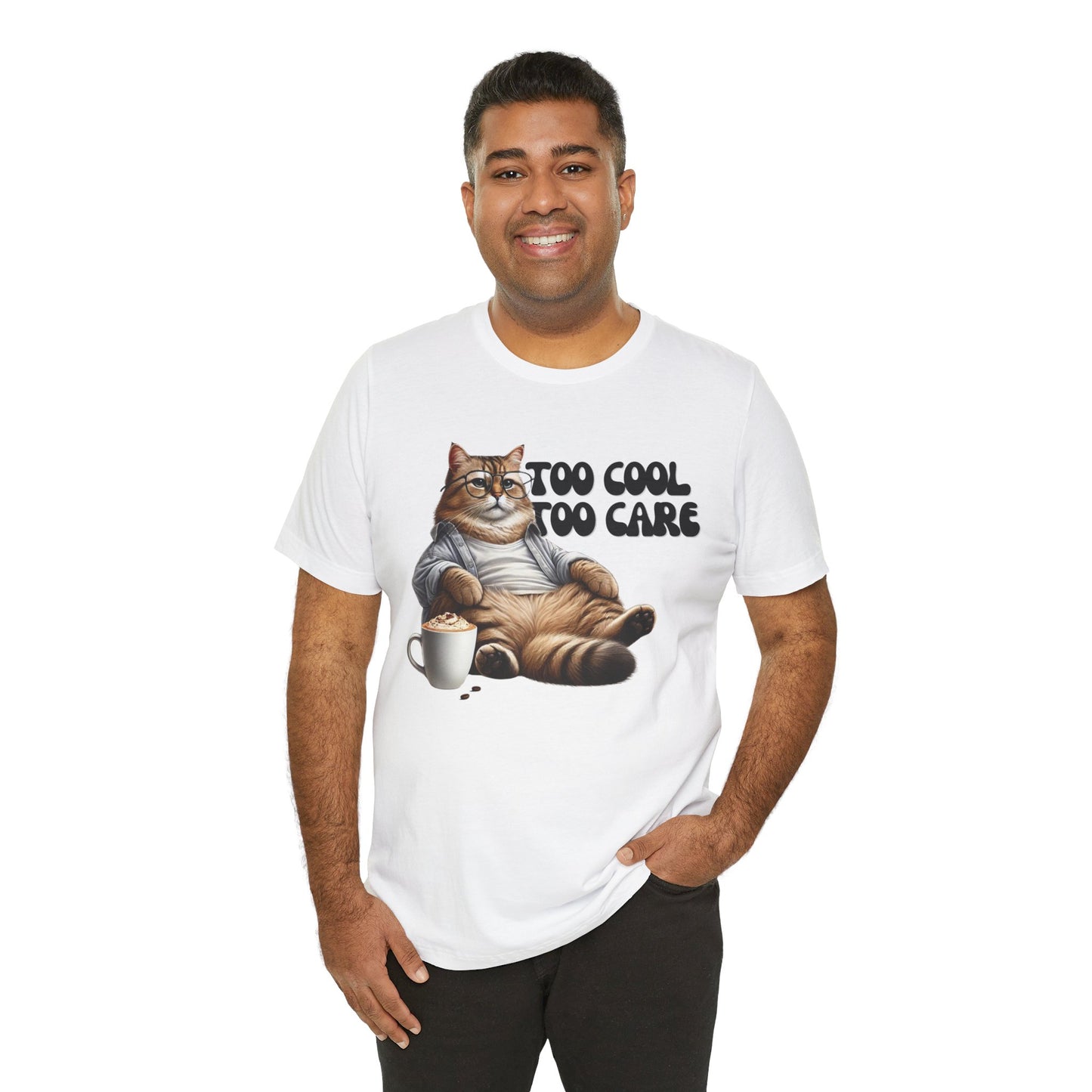 Too Cool to Care Cat T-Shirt | Trendy & Comfortable Cat Lover Tee