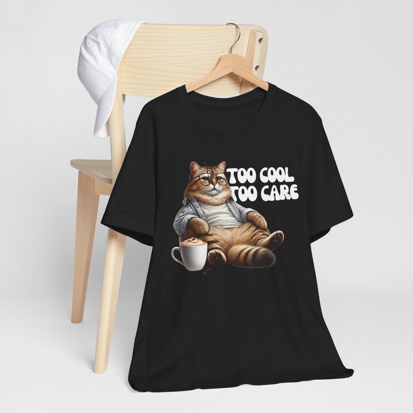 Too Cool to Care Cat T-Shirt | Trendy & Comfortable Cat Lover Tee