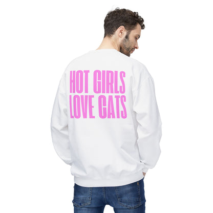 Hot Girls Love Cats Sweatshirt – Bold and Trendy Cat Lover Apparel