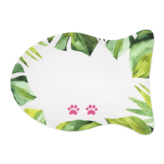 Tropical Cat Feeding Mat - Vibrant Design for Stylish Cats