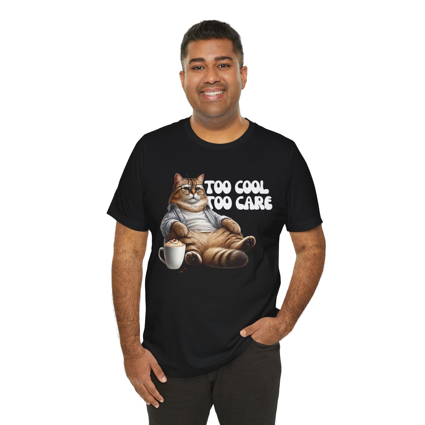 Too Cool to Care Cat T-Shirt | Trendy & Comfortable Cat Lover Tee