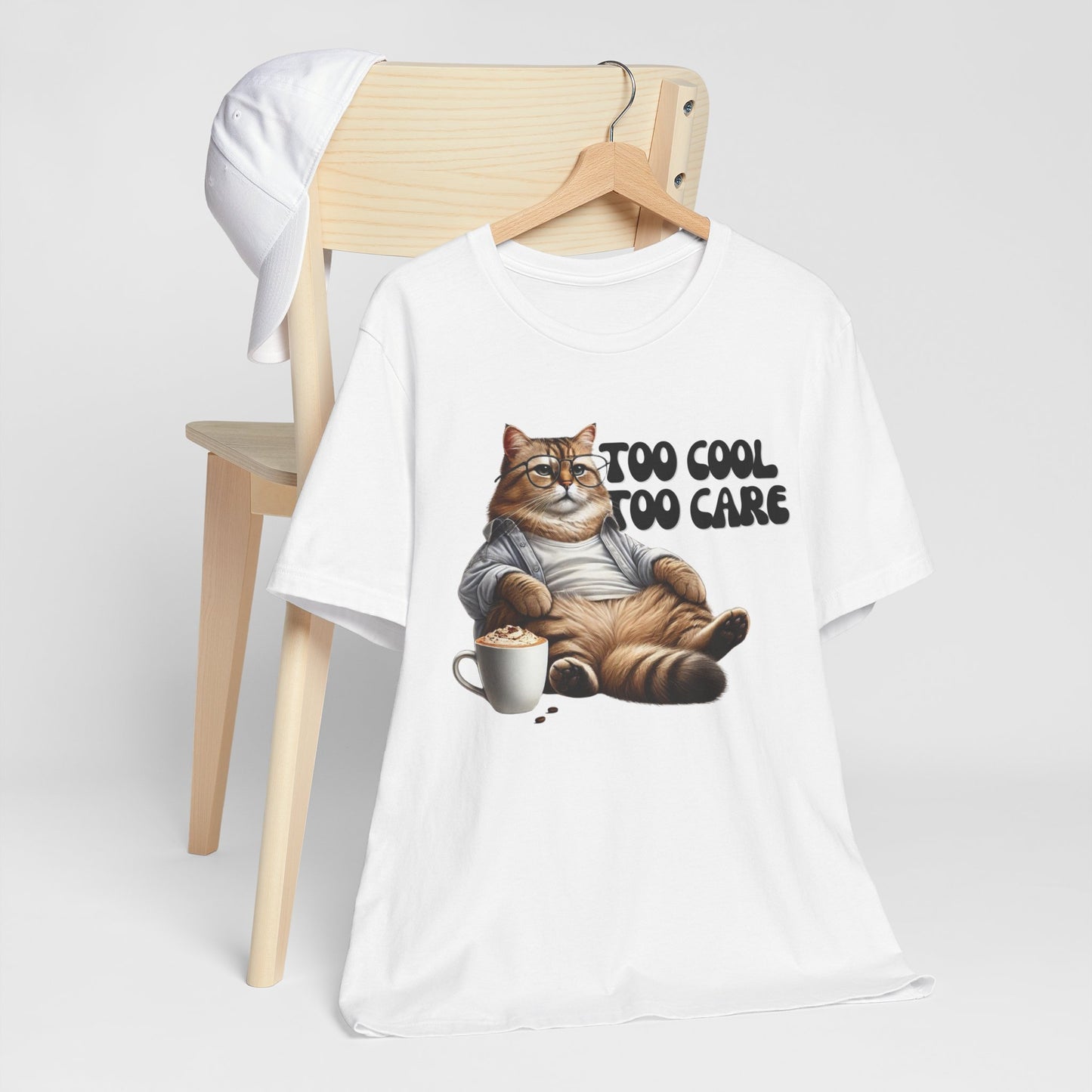 Too Cool to Care Cat T-Shirt | Trendy & Comfortable Cat Lover Tee