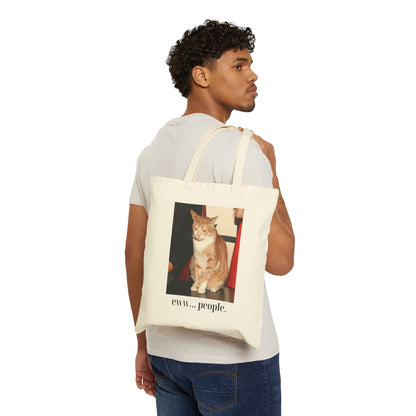 Grumpy Cat Tote Bag – 'Eww... People' Edition