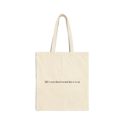 Funny Cat Lover Tote Bag – 'No Drama, Just Cats