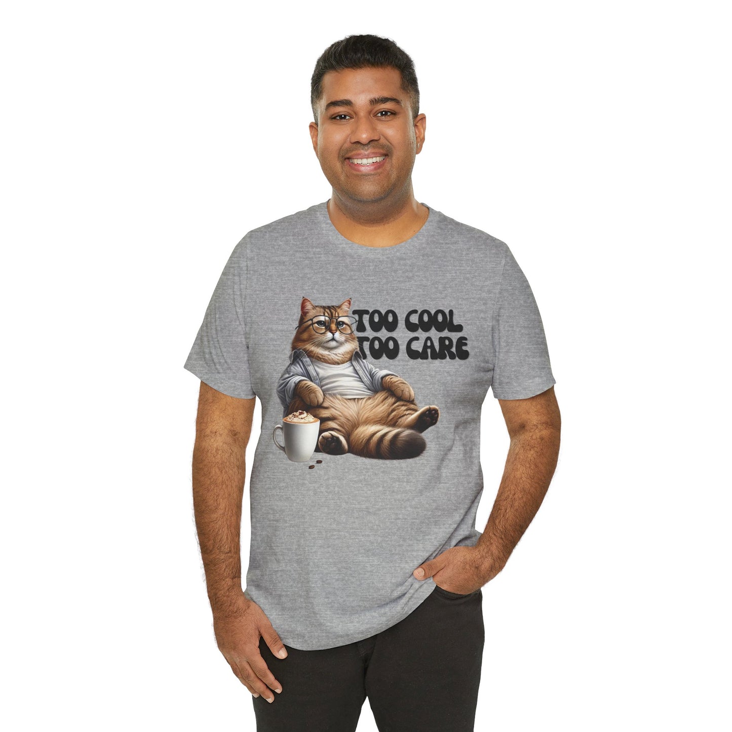 Too Cool to Care Cat T-Shirt | Trendy & Comfortable Cat Lover Tee