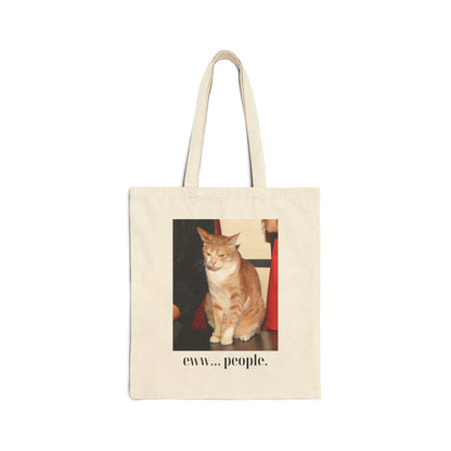 Grumpy Cat Tote Bag – 'Eww... People' Edition